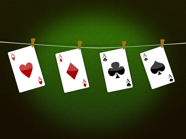 Pokerová hra — Stock fotografie