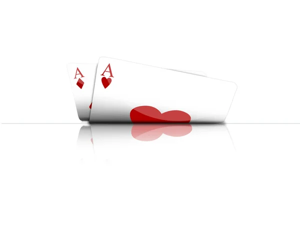 Гри в покер — стокове фото