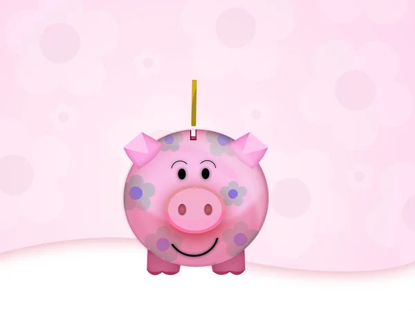 Caixa de dinheiro de porco — Fotografia de Stock