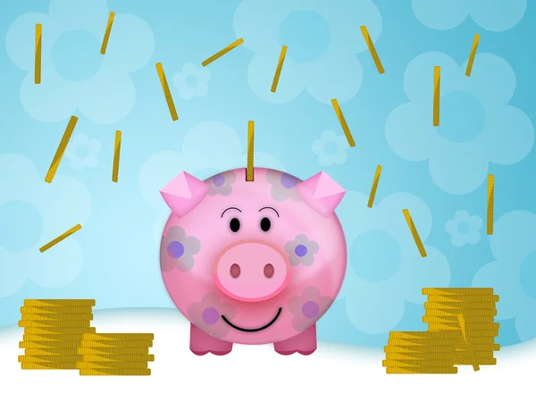 Caja de dinero de cerdo —  Fotos de Stock