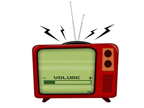 Старое телевидение — стоковое фото