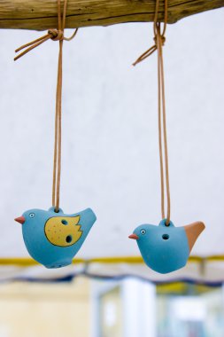 Ceramic birds clipart