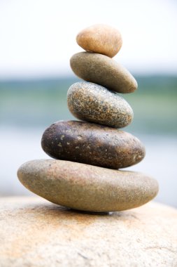 Zen like stones clipart