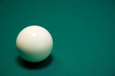 Billiard ball on a table clipart