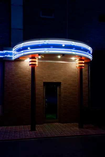 Brána v noční bar — Stock fotografie