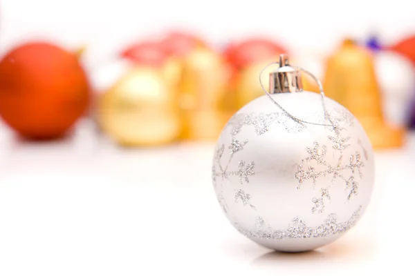 Sada barevné Vánoční dekorace — Stock fotografie