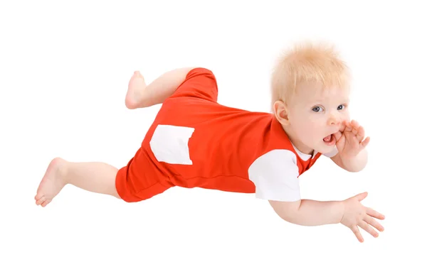 Liten pojke vid en ålder av 7 månader — Stockfoto