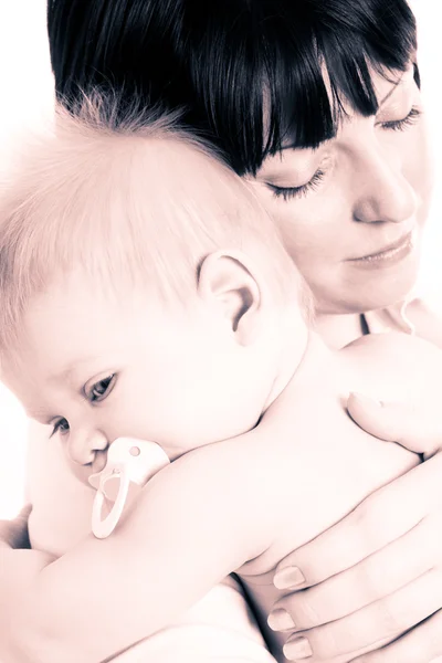 Mãe e filho pequeno — Fotografia de Stock
