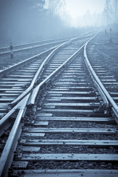 Rail road. Wanishing point. — Stock Photo, Image