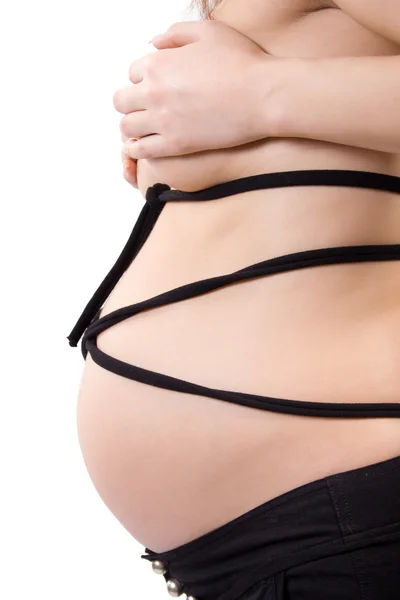 Gravid mage — Stockfoto