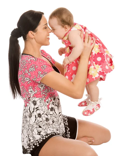A mother hold his infant child — Stock Photo, Image