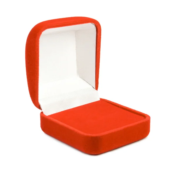 Geöffnete rote Schachtel — Stockfoto