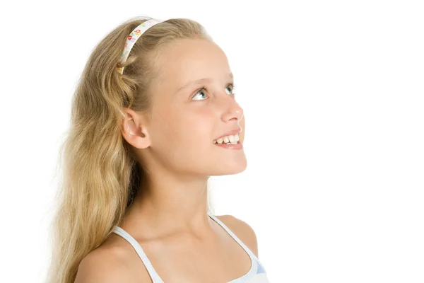 Close-up portrait of pretty young girl — Stock Photo, Image