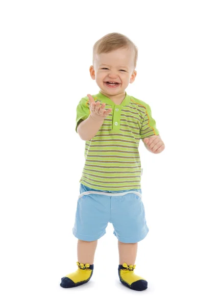 Glücklich lachender kleiner Junge — Stockfoto