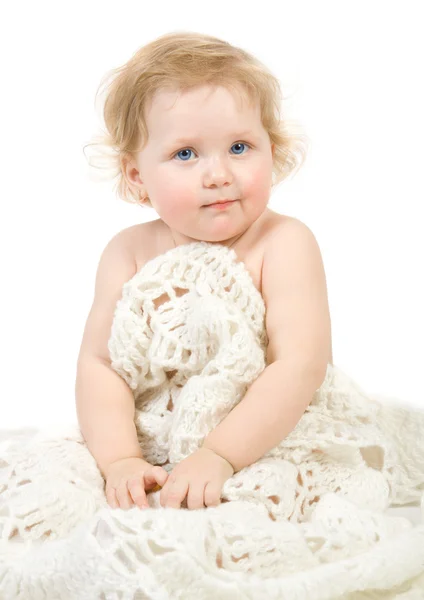 Happy baby porträtt — Stockfoto