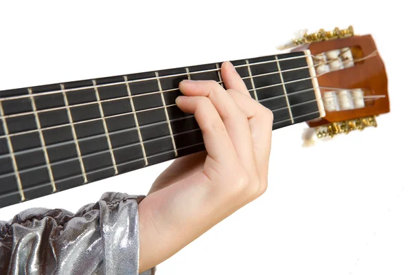 Young girl with guitar. — Stock Photo, Image