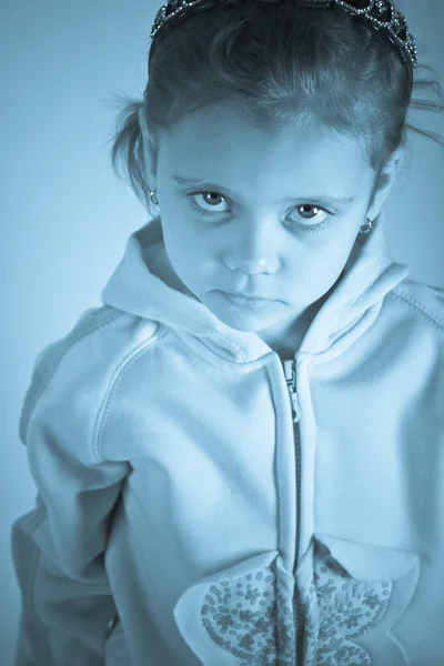 Κοριτσάκι λυπημένος — Φωτογραφία Αρχείου