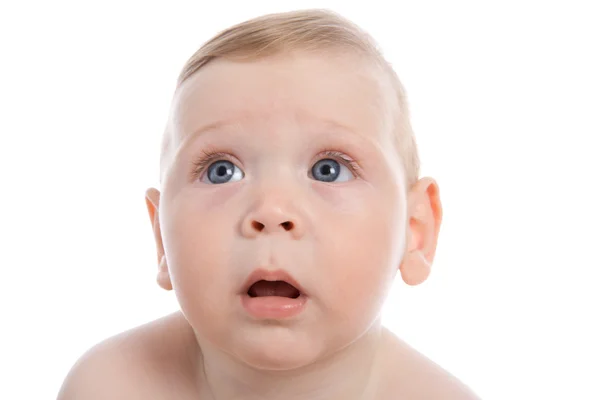 Primer plano feliz bonito bebé retrato —  Fotos de Stock