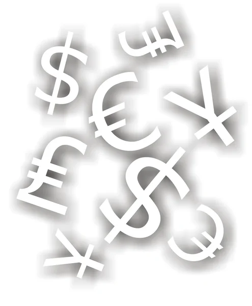 Currency Silhouette — Stock Photo, Image