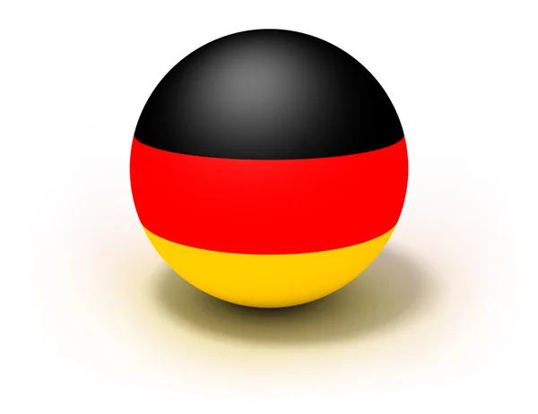 Bandera de Alemania en la bola — Foto de Stock