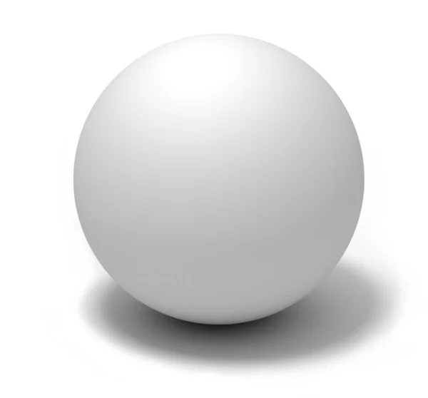 Біла куля — стокове фото
