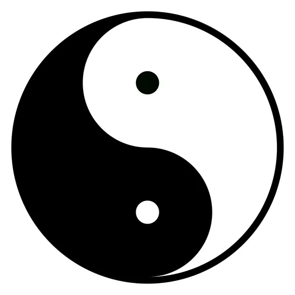 Símbolo Yin-Yang — Vetor de Stock