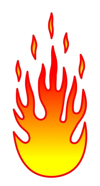 Flamme — Image vectorielle