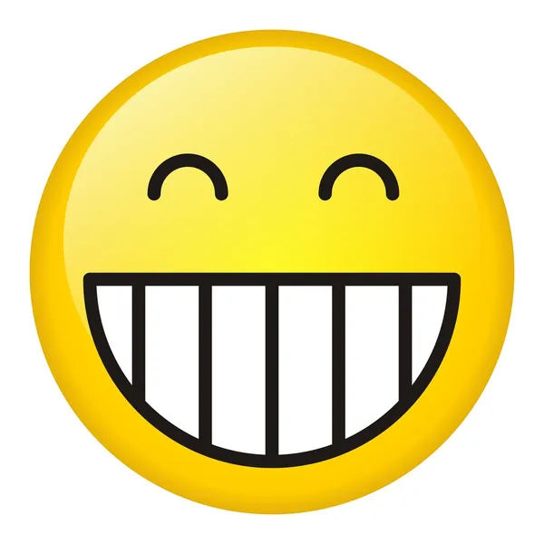 Uśmiech śmiech ikona — Zdjęcie stockowe