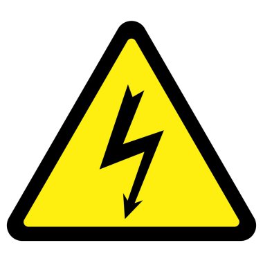 High Voltage Sign clipart
