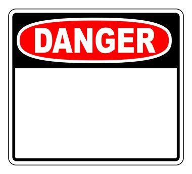 Danger Blank Sign clipart