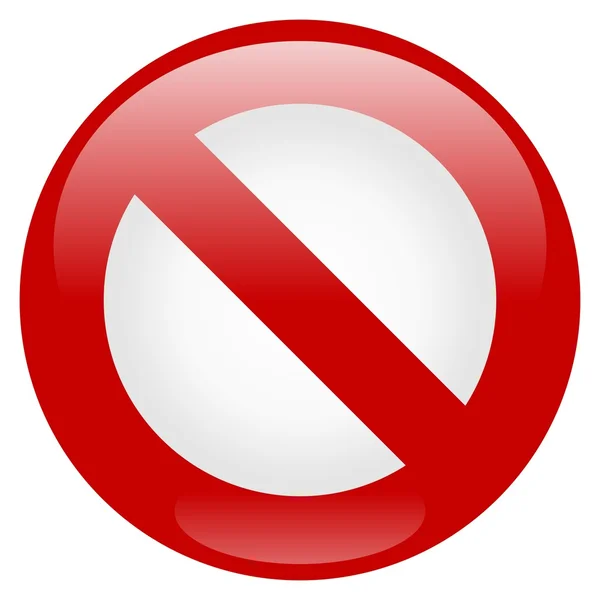 Icona di proibizione — Vettoriale Stock