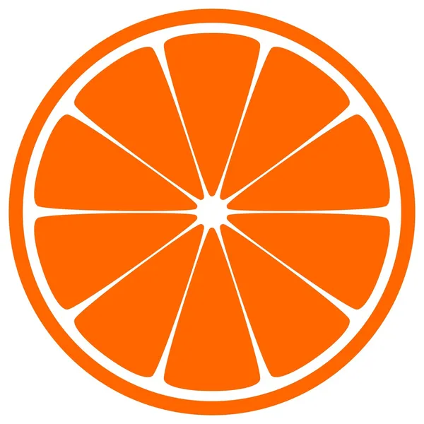 Oranje segment — Stockvector