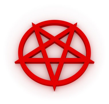 Red Converse Pentagram clipart