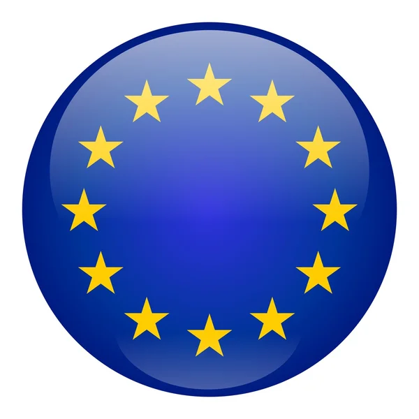 Ευρωπαϊκή Ένωση κουμπί — Φωτογραφία Αρχείου