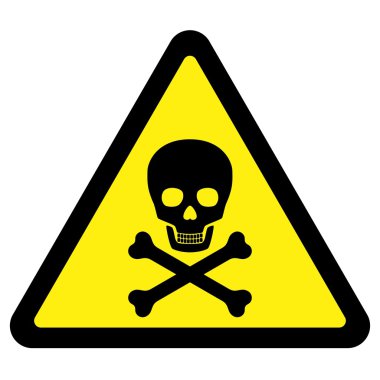 Deadly Danger Sign clipart