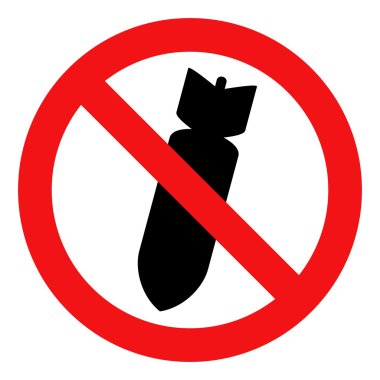 Stop Bombing Sign clipart