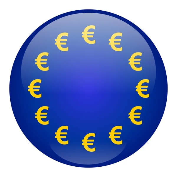 Europese Unie knop — Stockfoto