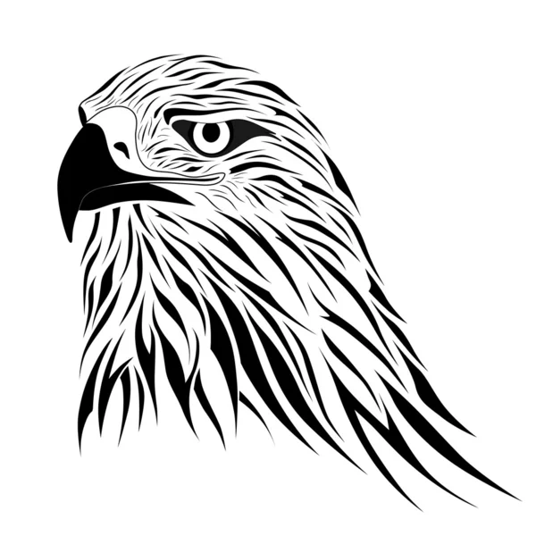 Hawk, tattoo — Stock Vector