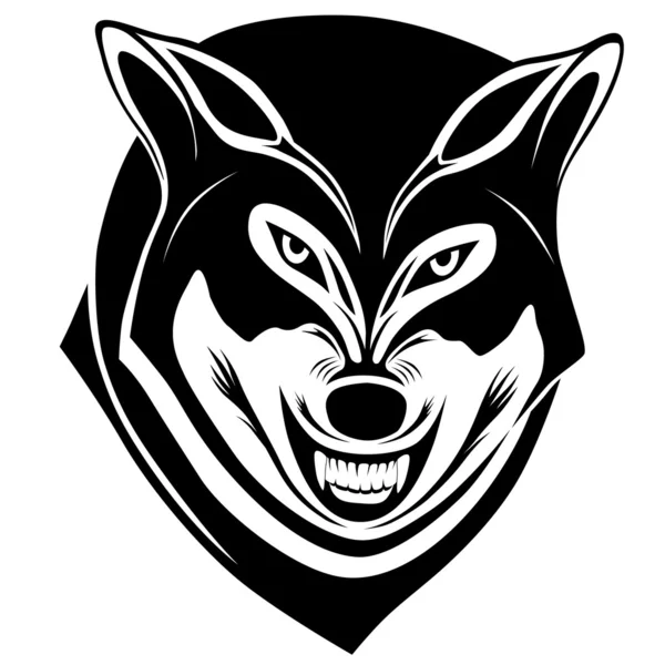 Wolf, tatuering — Stock vektor