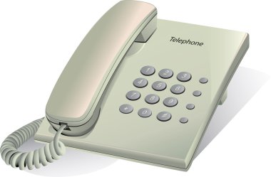 Vector telephone buttons clipart