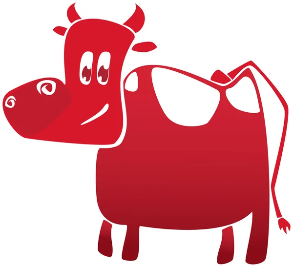 Bull red — Stockový vektor