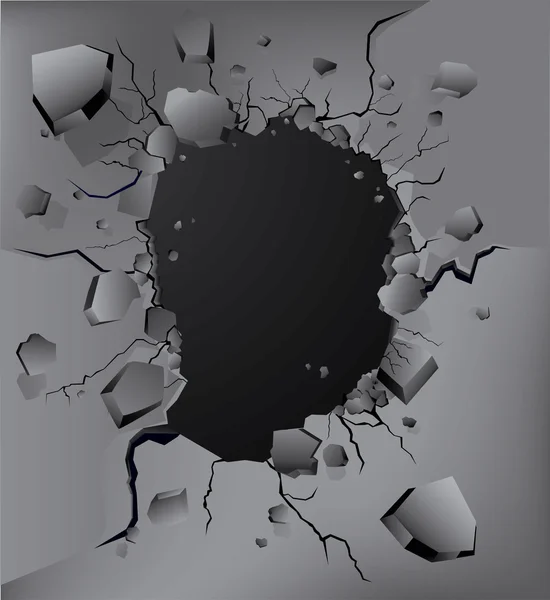 Crash mur — Image vectorielle