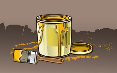 Bank of paint clipart