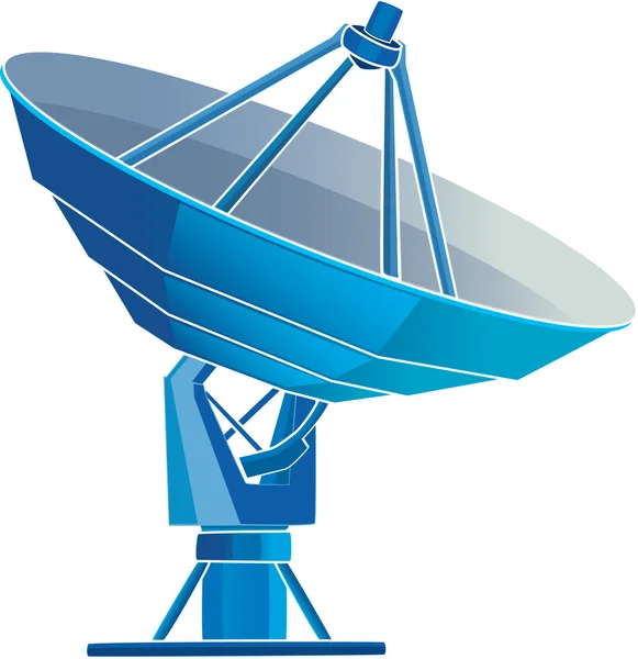 Isolamento antena parabólica — Vetor de Stock