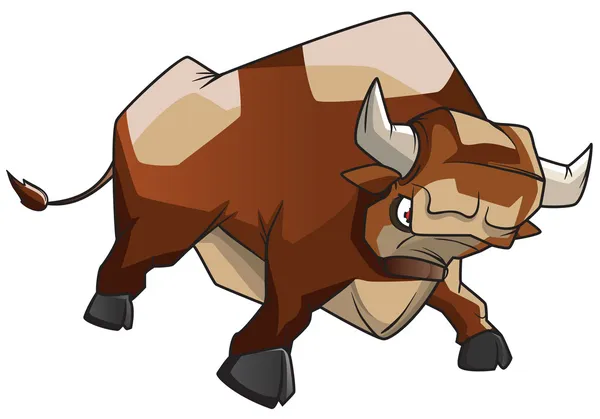 Dühös bika — Stock Vector