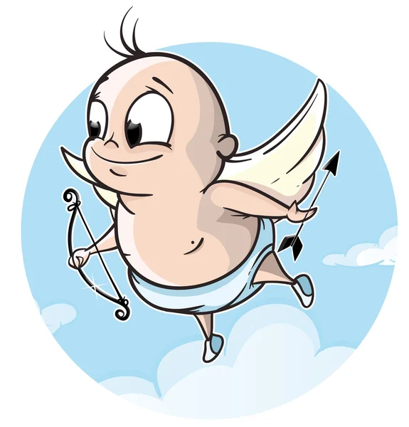 Mignon petit Cupidon — Image vectorielle