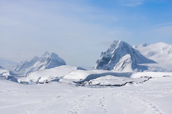 Catena montuosa antartica — Foto Stock