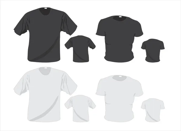 Шаблон футболки Чоловіки та жінки Стокове Зображення