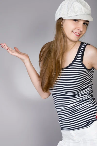 Long-haired girl — Stock Photo, Image