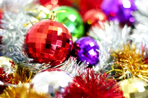 Flerfärgad glitter och jul — Stockfoto
